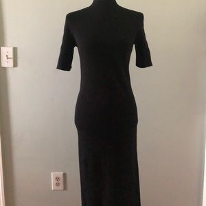 Black Midi Sweater Dress